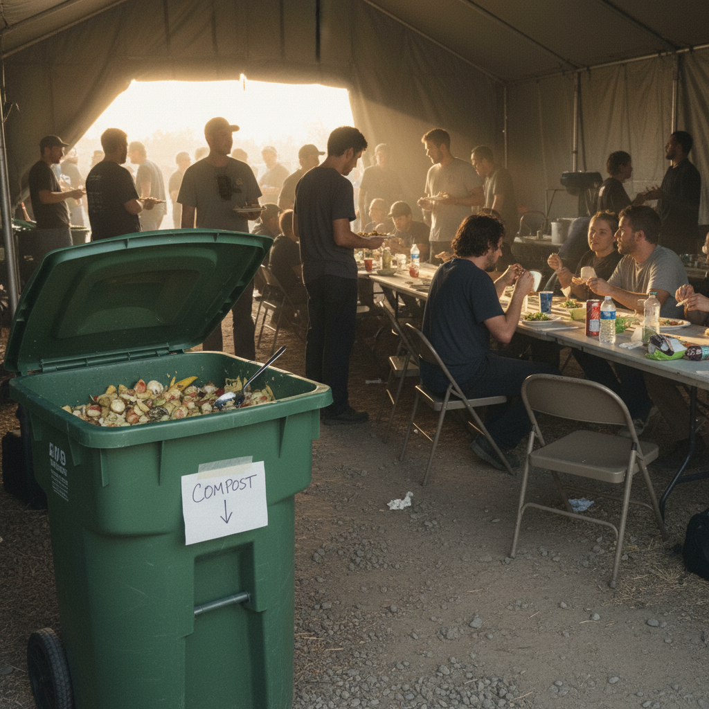 Waste reduction on set